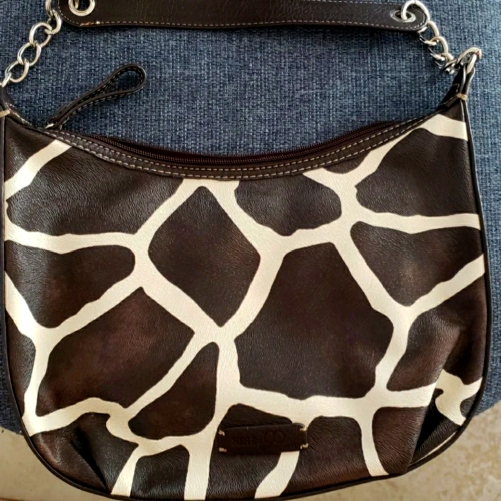 Nine & Co. By nine west Giraffe print hand bag